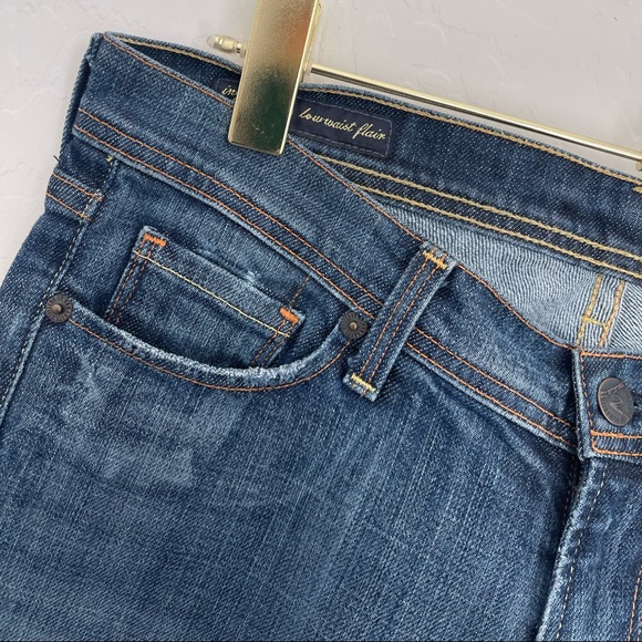 Citizens Of Humanity Low Waist Flair Jeans Sz 29 - Picture 3 of 8